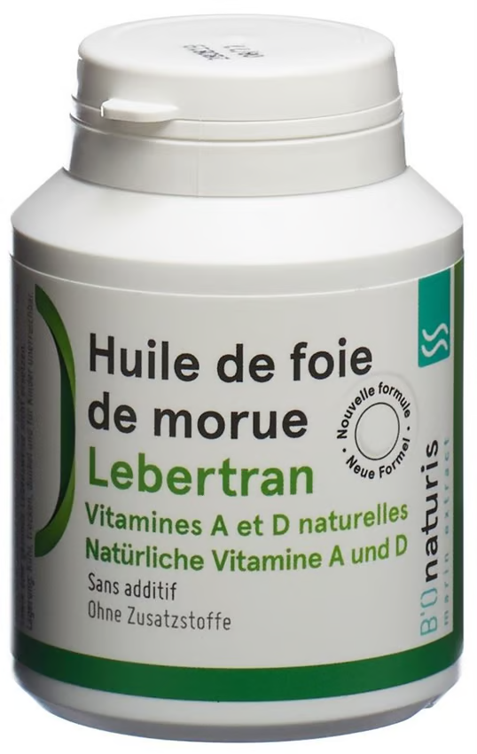 Bionaturis Cod Liver Oil 165 mg 200 Soft Capsules Omega-3 Supplement