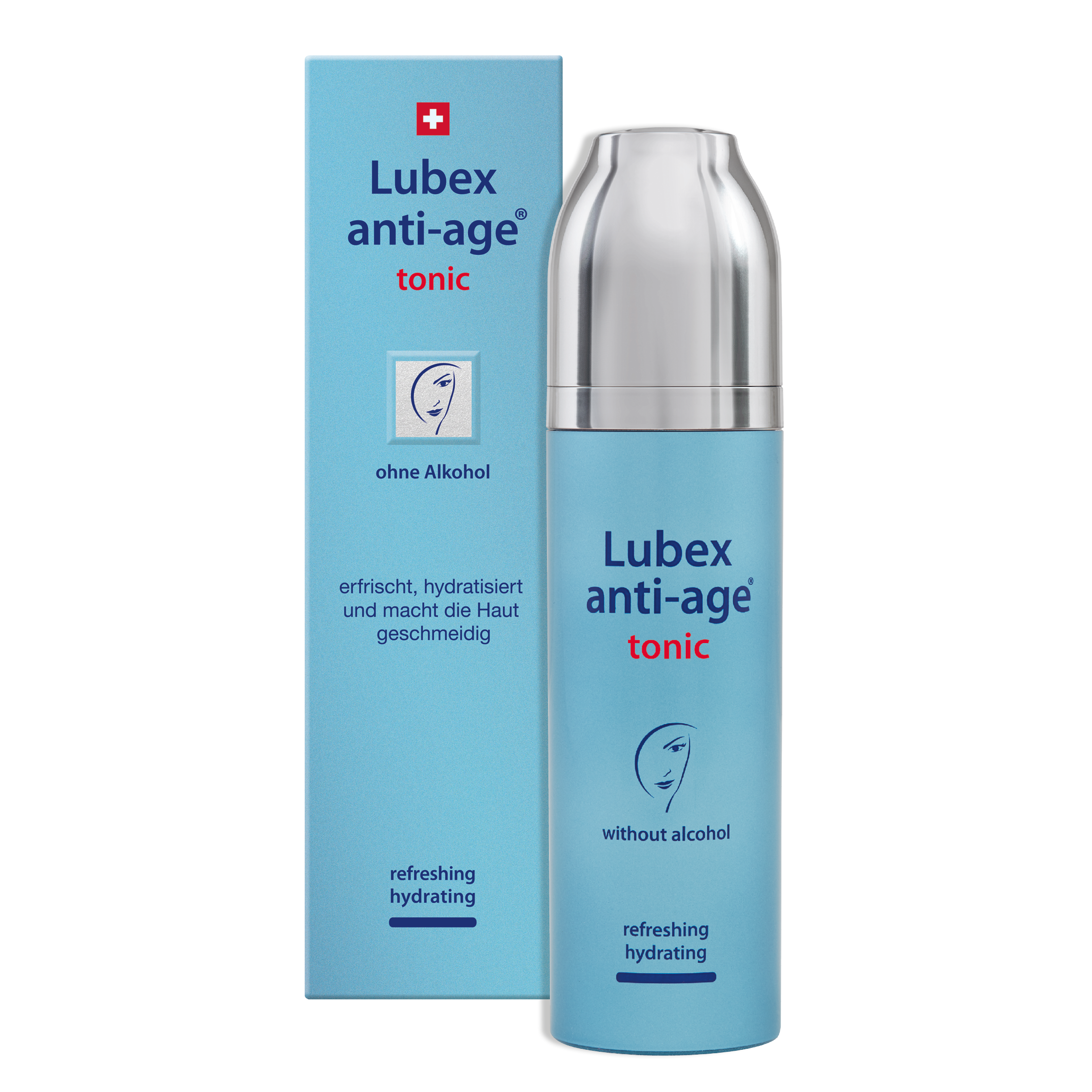 Close-up texture of Lubex anti-age Tonic – lightweight watery tonic with hyaluronate for skin hydration