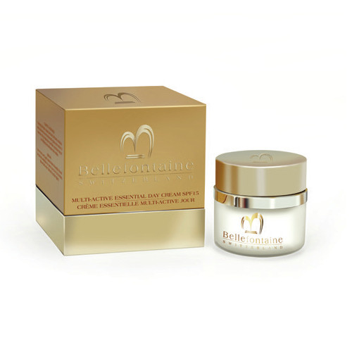 Day Cream SPF 15 packaging & jar – Bellefontaine moisturizing skincare