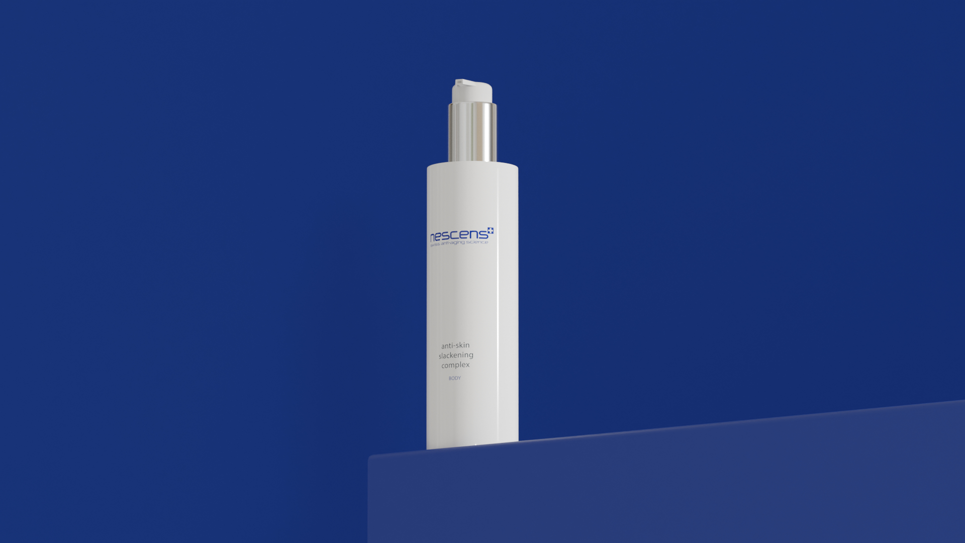 Elegant body treatment packaging styled in spa setting