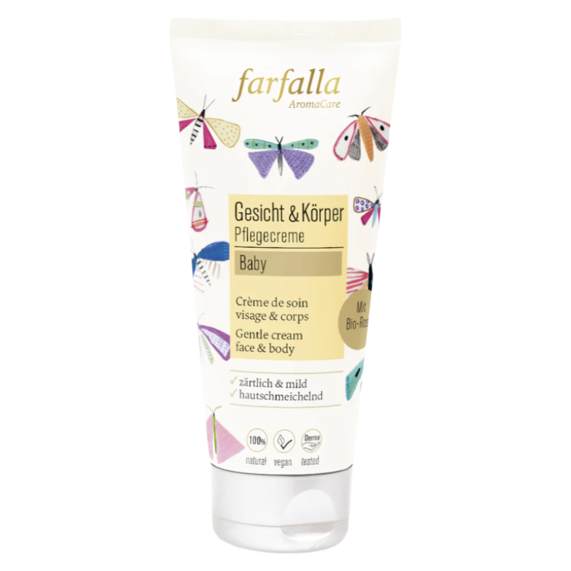 Farfalla baby rose tender cream for face and body 100 ml