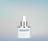 Nescens Bio-Identical Rehydrating Serum dropper releasing clear serum