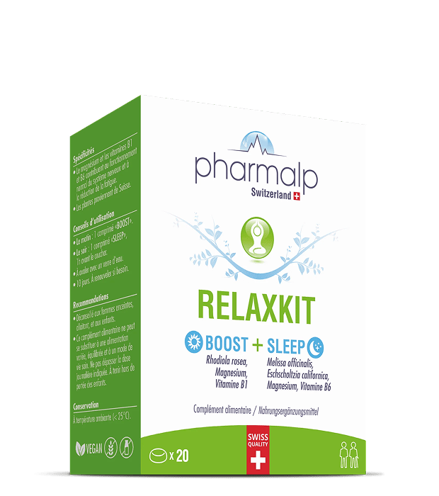 Pharmalp RELAXKIT – Swiss Day & Night Duo (BOOST & SLEEP) Tablets