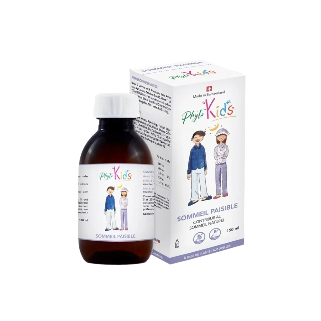 Phytokids Sommeil Paisible – Swiss natural sleep syrup for children | 150 ml