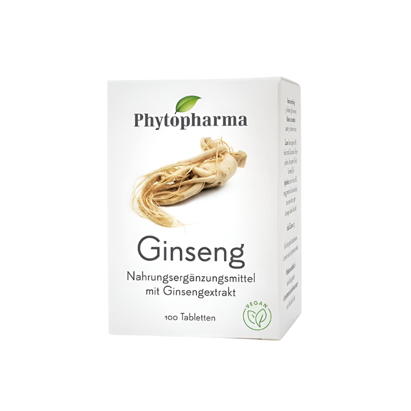 Phytopharma Ginseng Tablets 100 pcs – Swiss energy supplement