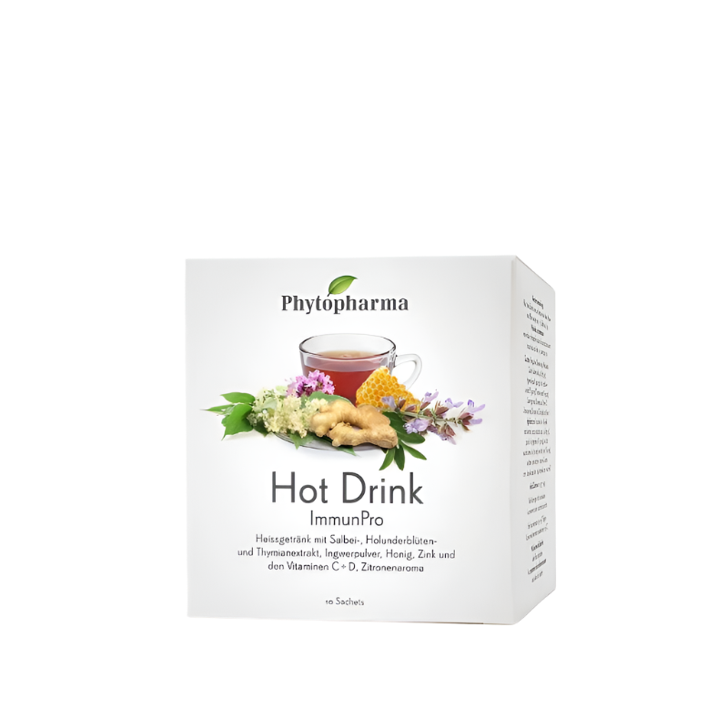 Phytopharma Hot Drink ImmunPro – Swiss immune support hot drink with honey & herbs