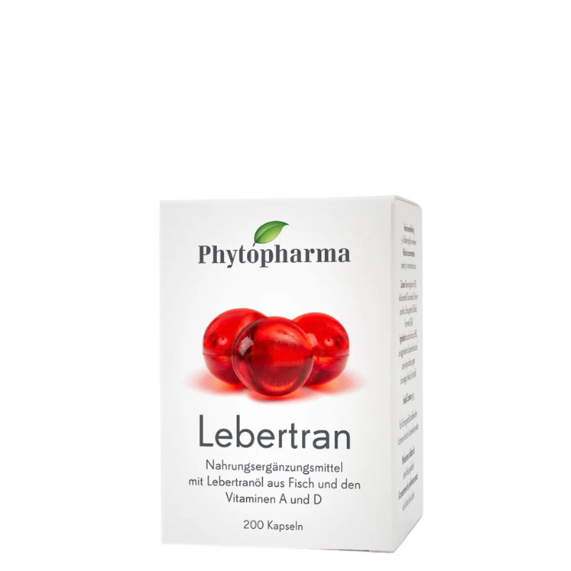 Phytopharma Lebertran Kapseln – cod liver oil softgel capsules (200)
