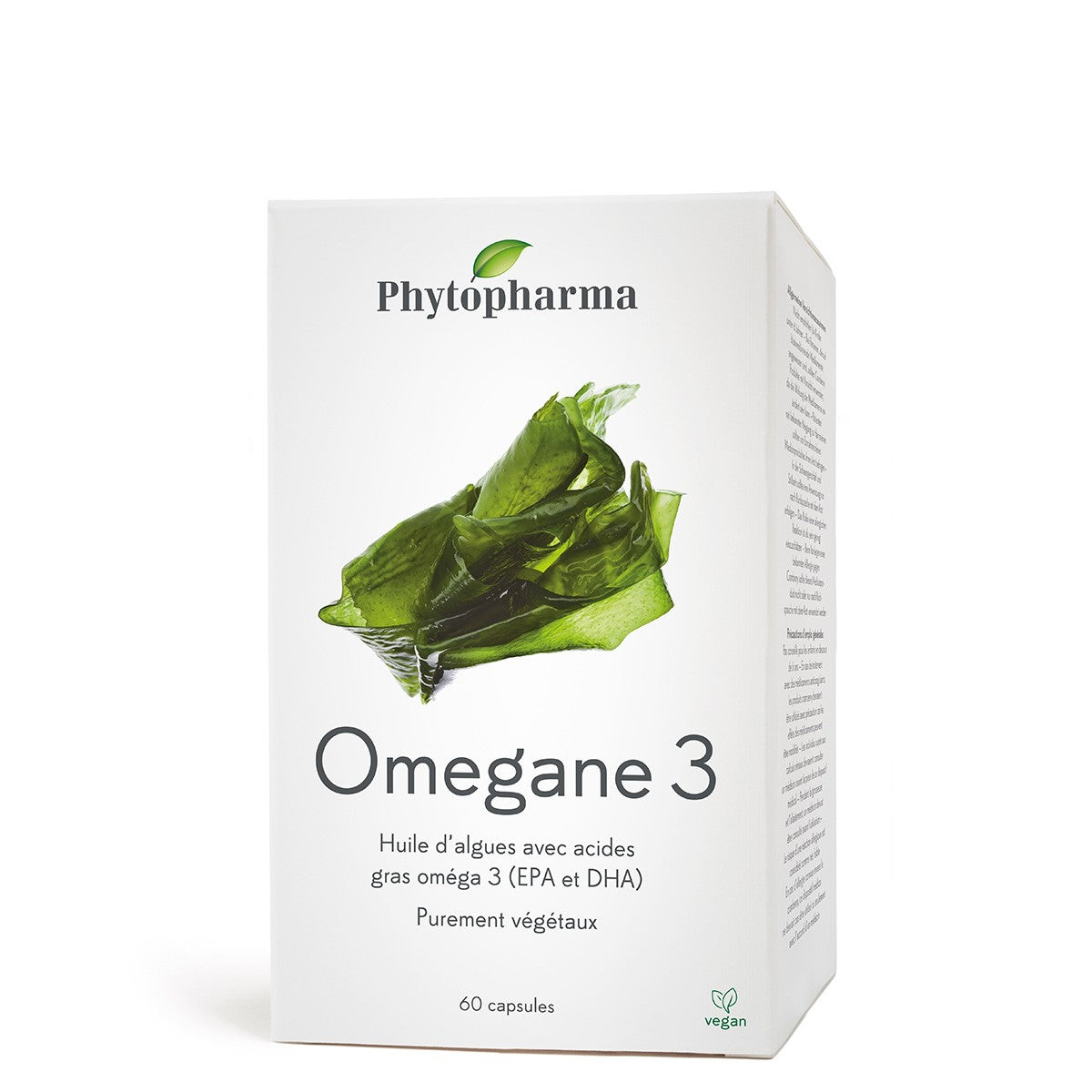 Phytopharma Omegan 3 Algae Oil Capsules – Vegan Omega-3 EPA & DHA (60 Capsules)