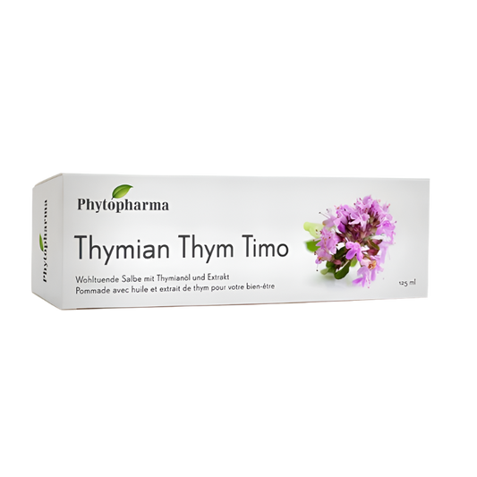 Phytopharma Thymian Salbe – soothing thyme ointment for chest and back (125 ml)