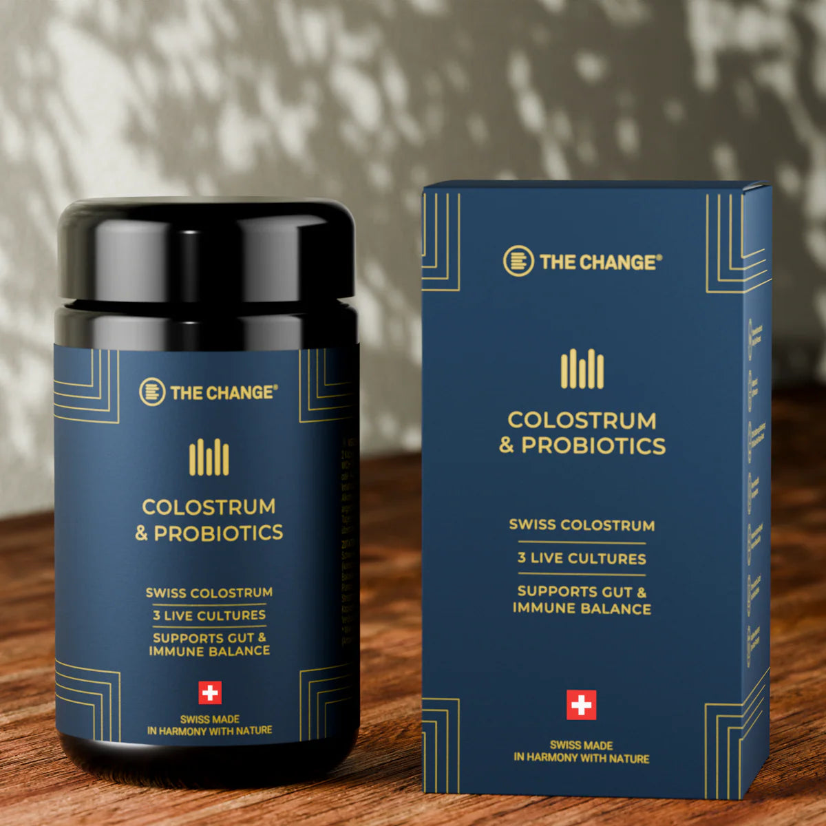 Swiss-made colostrum + probiotics supplement in Miron violet glass – gut flora and immunity | Beautylion.ch