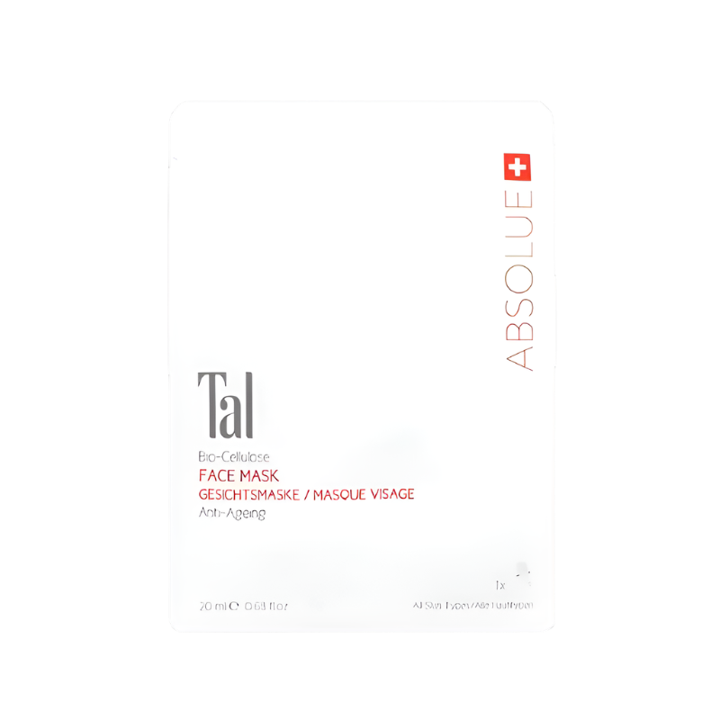 TAL Absolue Bio-Cellulose Mask – Swiss high-performance sheet mask for smoother skin