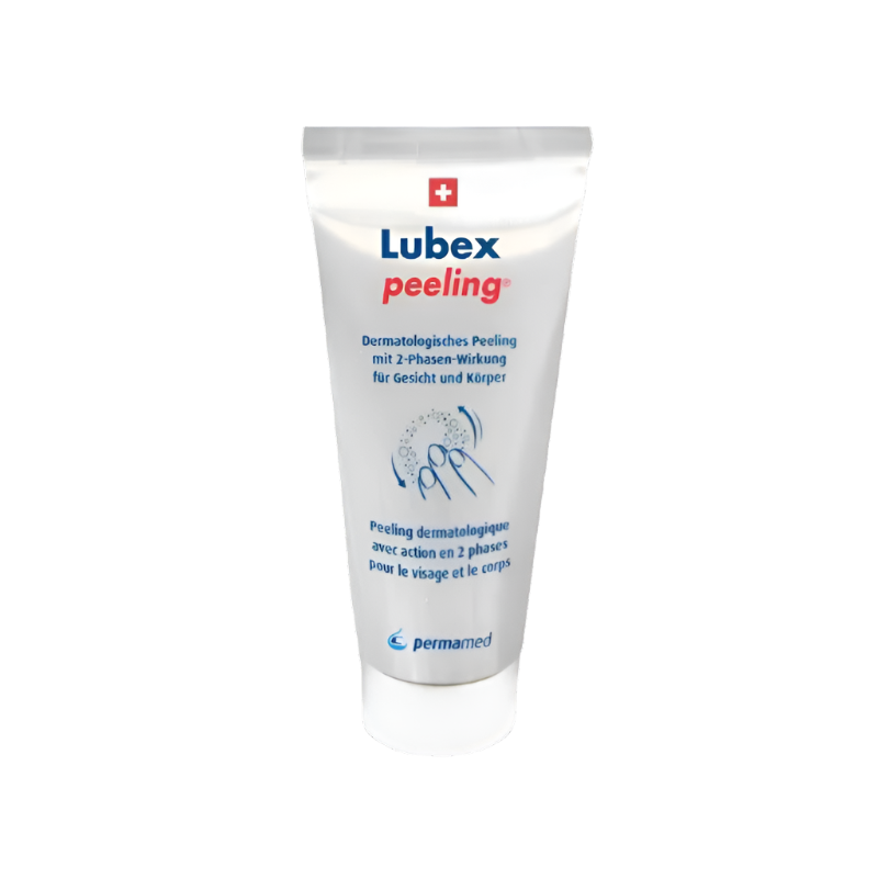 Texture of Lubex Peeling – biodegradable micro-granules & glycolic acid formula for smooth skin