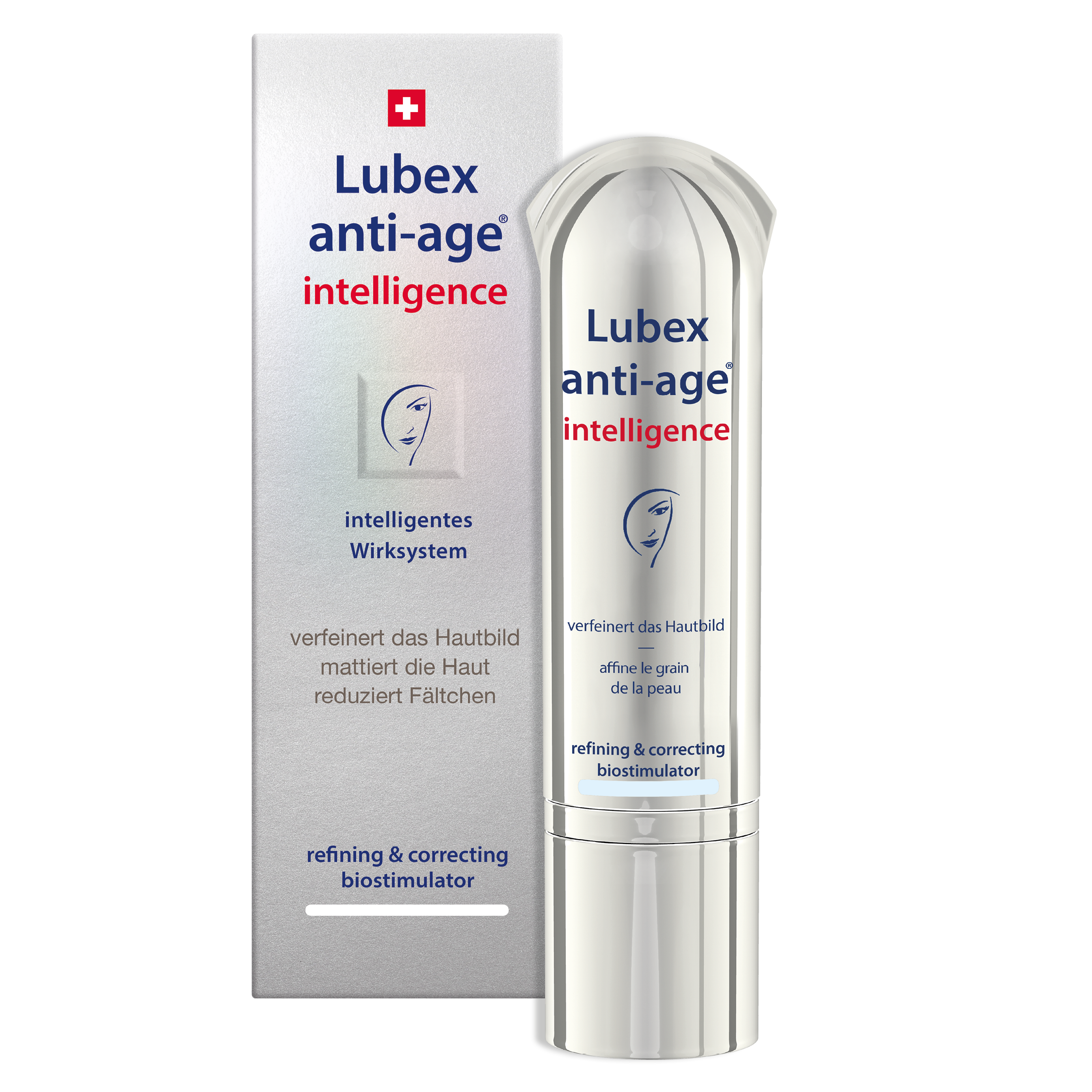 Texture of Lubex anti-age Intelligence – lightweight gel-serum with peptide & HAF for correction and renewal