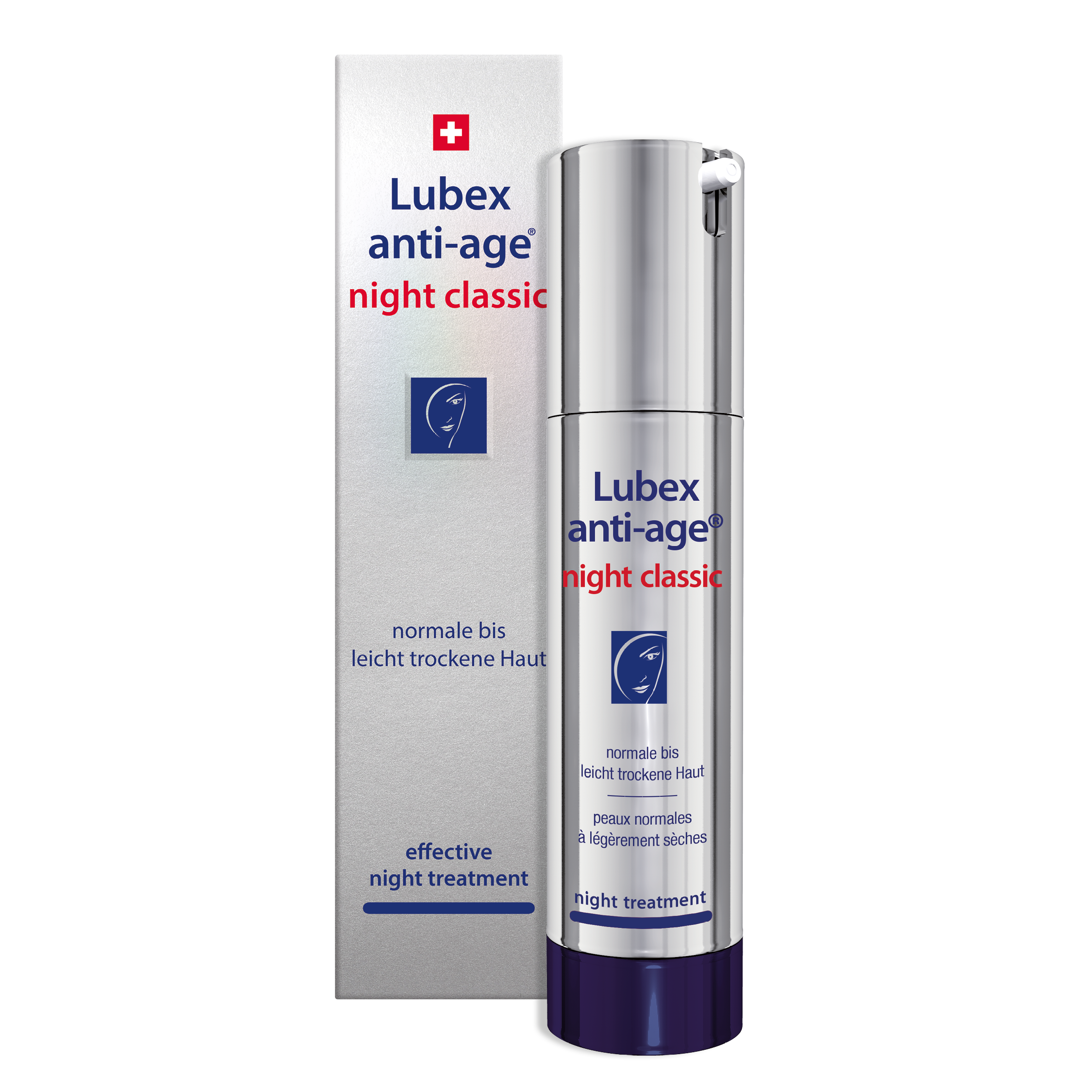 Texture of Lubex anti-age Night Classic – rich night cream with retinol & ceramides for nourishing renewal