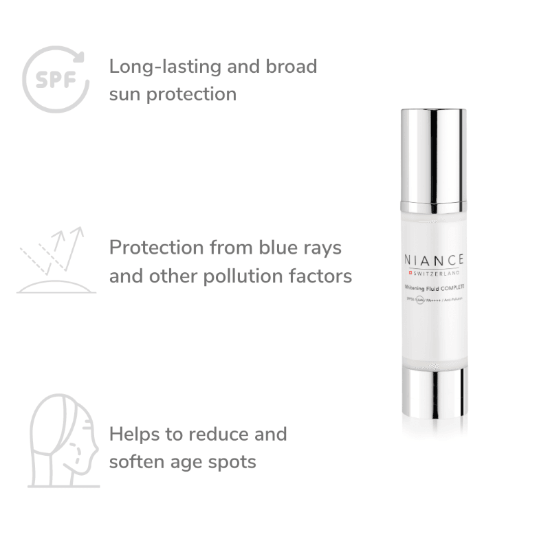 Key ingredients: Cistus (rockrose) extract & Swiss Glacier Complex in NIANCE Sun Protection Fluid COMPLETE