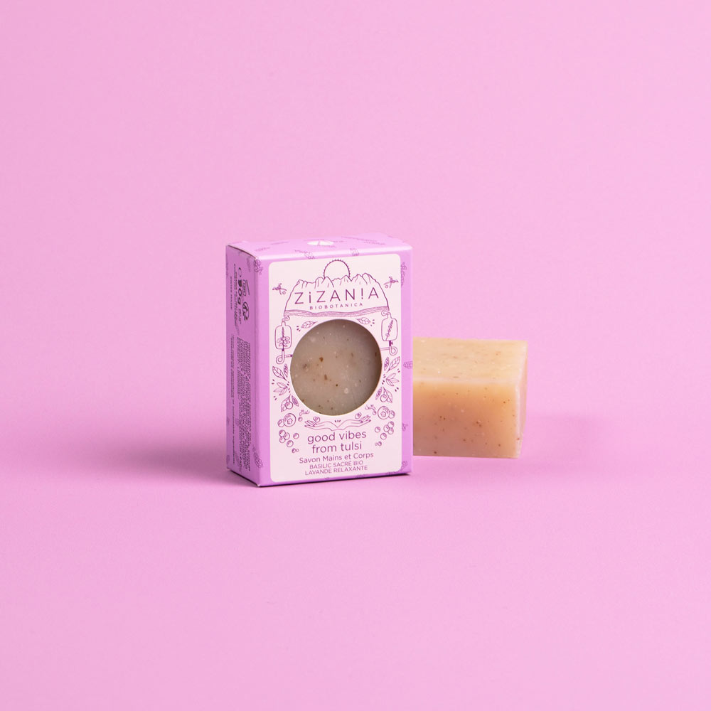 ZIZANIA Good Vibes from Tulsi Soap 90g Secondary image
