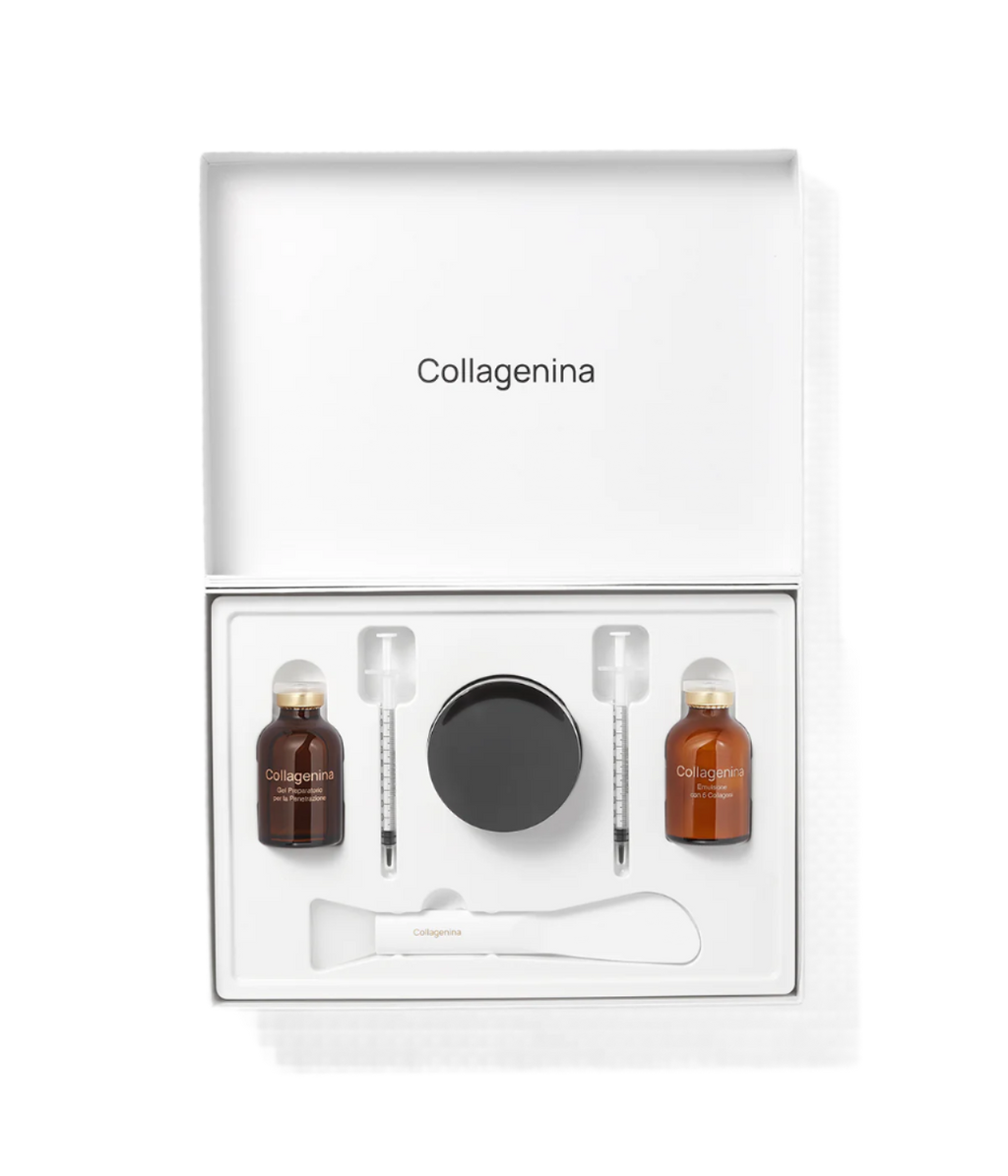 Application of Collagenina Face Pack – plumping and lifting treatment