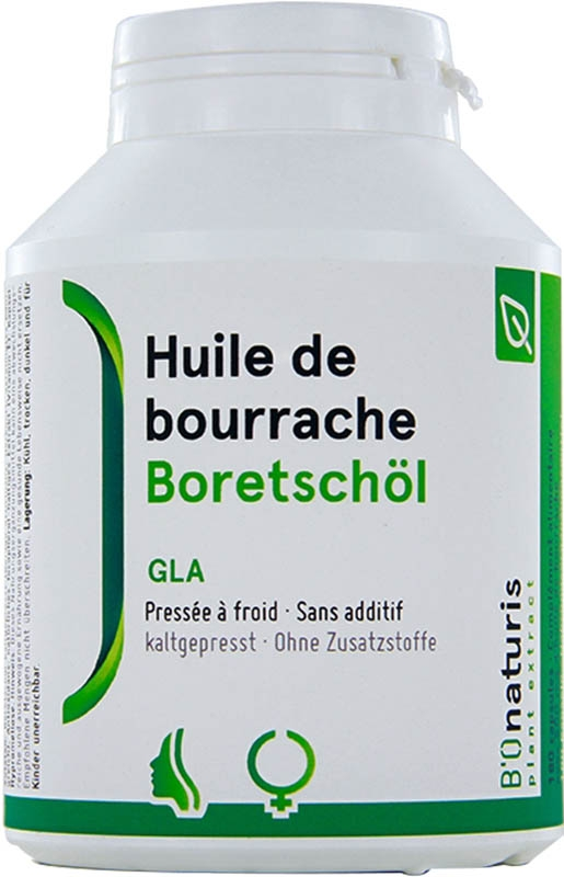 Bionaturis Organic Borage Oil 500 mg 180 Soft Capsules