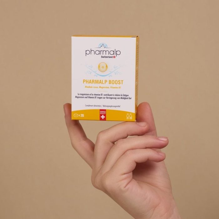 Box of Pharmalp BOOST 20 tablets – energy & performance support