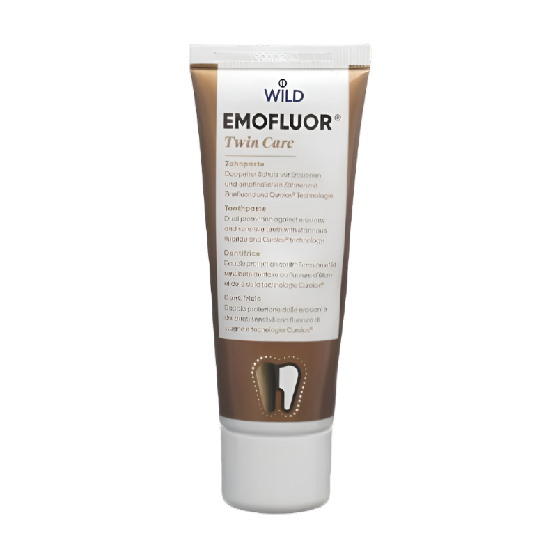 Dr. Wild EMOFLUOR Twin Care Toothpaste – Swiss dual protection formula for sensitive teeth (75 ml)