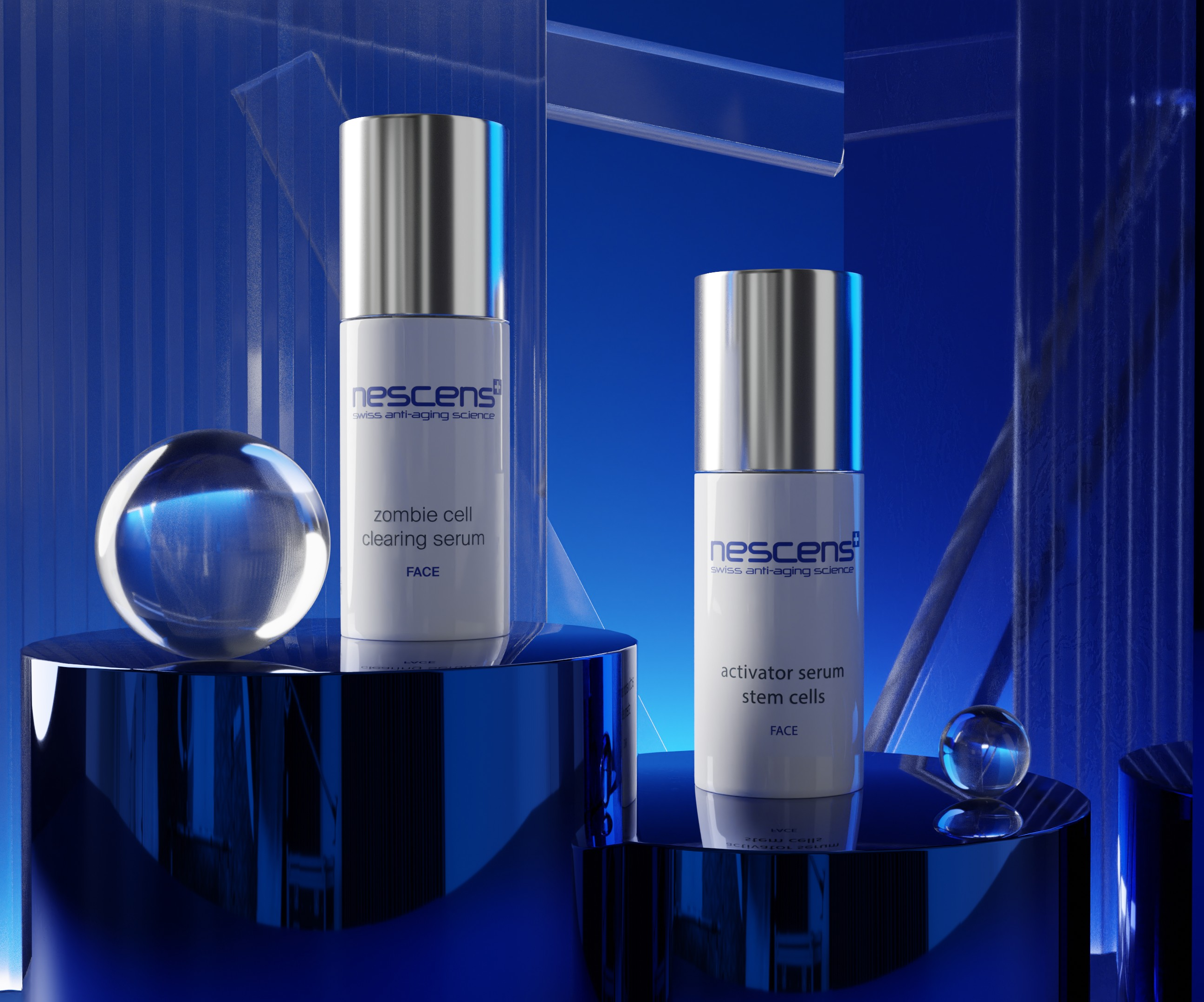 Nescens Cell Expert Serum Pair | Swiss Dual-Serum Duo for Skin Renewal & Regeneration Secondary image