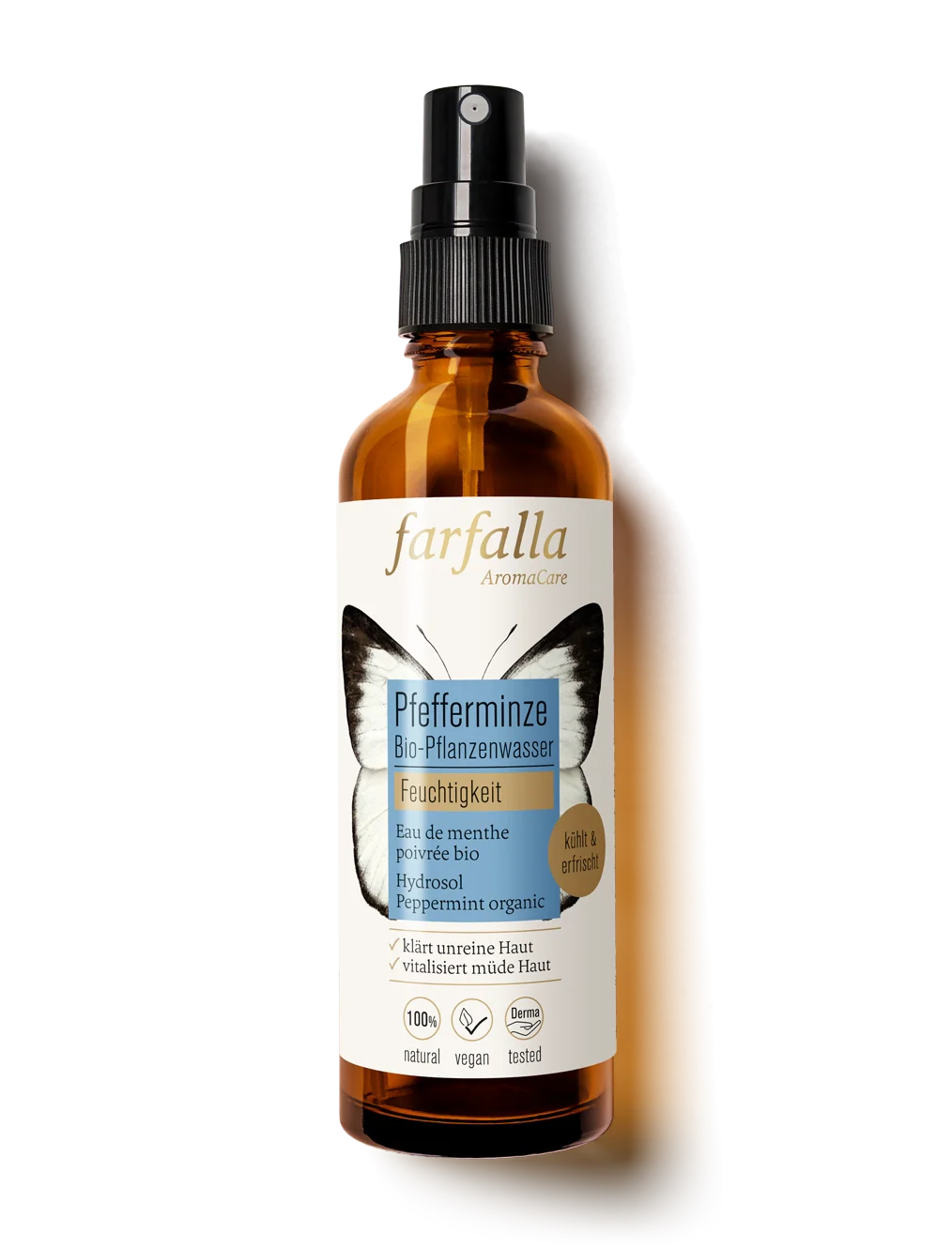 Farfalla – Peppermint Organic Plant Water | Facial Mist | 75 ml
