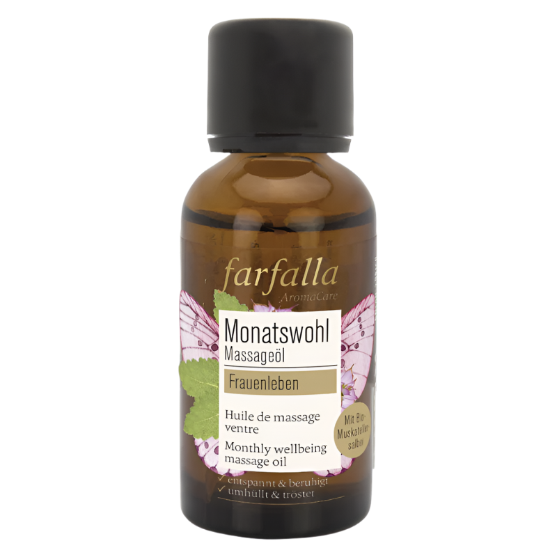 Farfalla frauenleben monthly massage oil 30ml