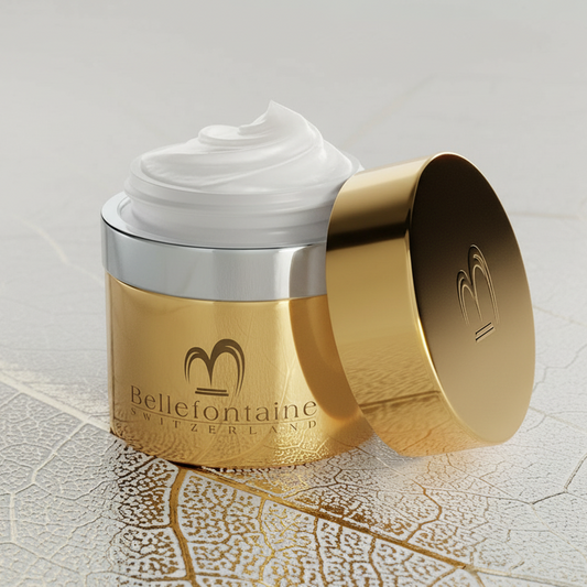 Glow Repair Mask packaging & jar – Bellefontaine repair treatment