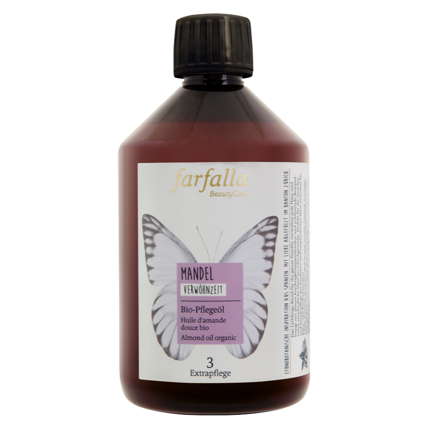 Farfalla sweet almond pampering organic care oil