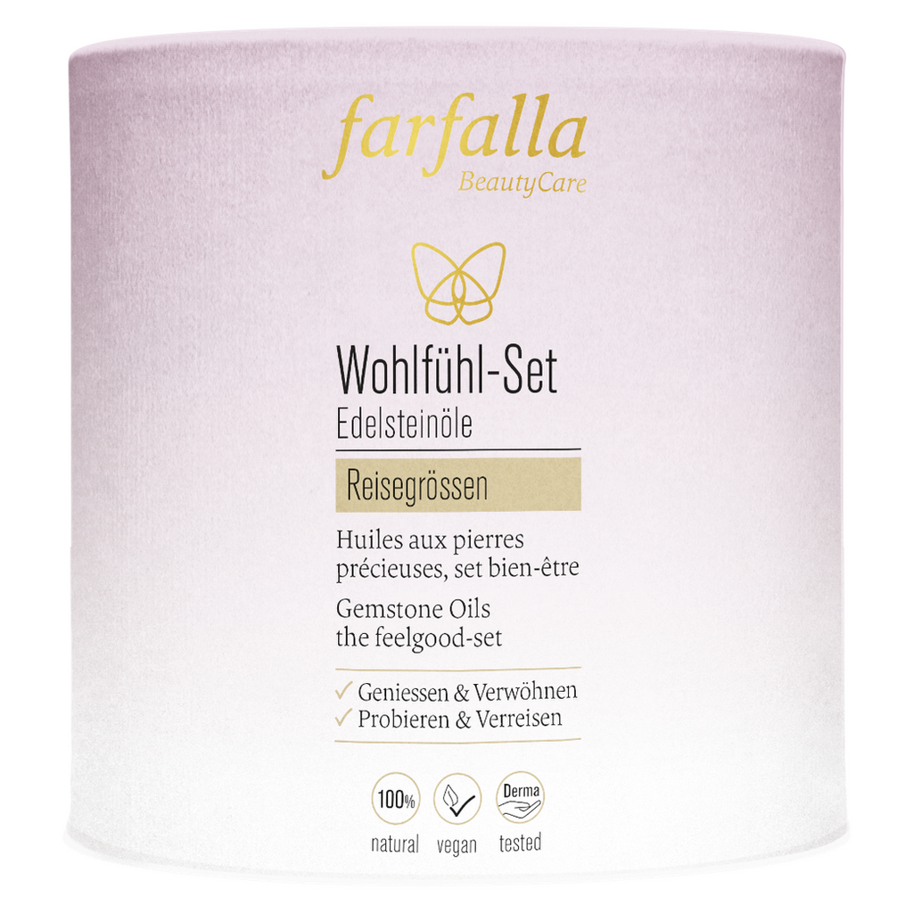 Farfalla – Gemstone Oils Wellbeing Set | Aromatherapy Set | 7 × 10 ml