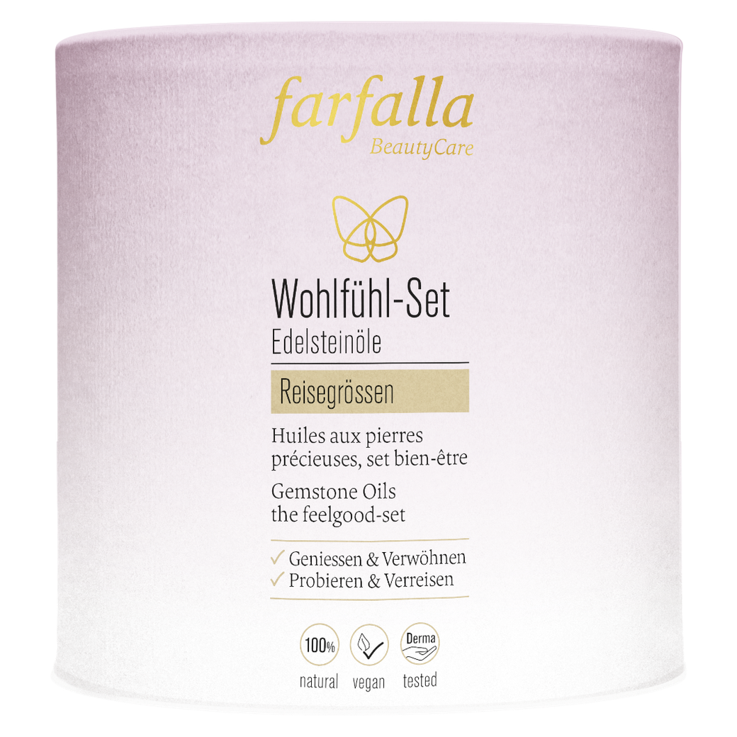 Farfalla – Gemstone Oils Wellbeing Set | Aromatherapy Set | 7 × 10 ml