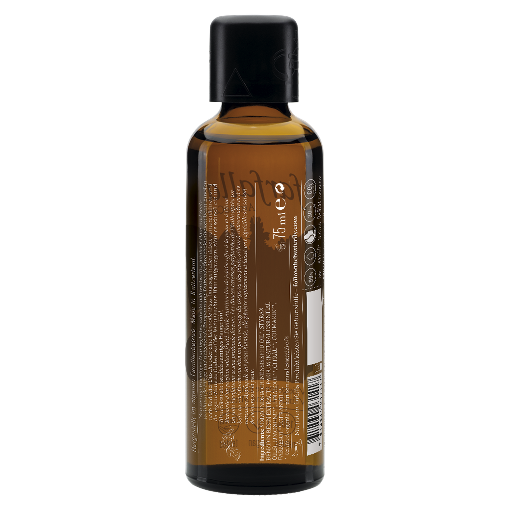 Farfalla aroma-yoga benzoe, sun salutation body oil 75 ml