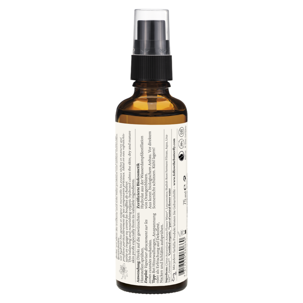 Farfalla – Organic Orange Blossom Plant Water | Facial Mist | 75 ml Secondary image