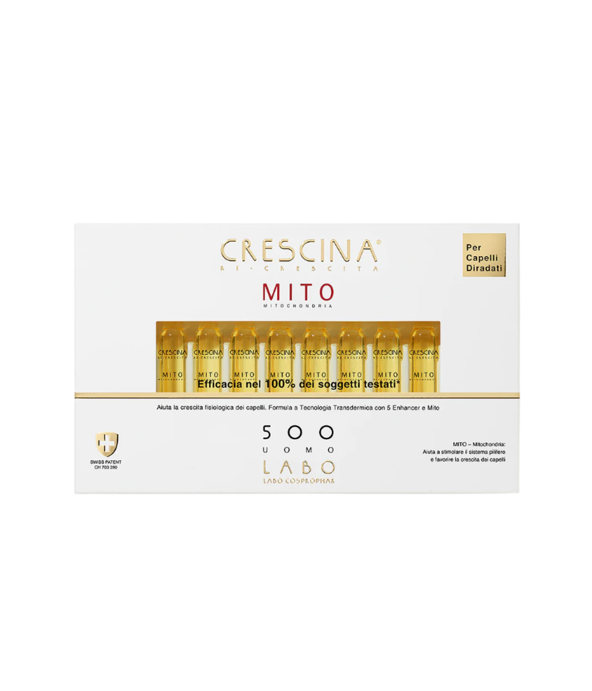 Labo Suisse Crescina Transdermic Re-Growth MITO for women 500 20 fiale/amp