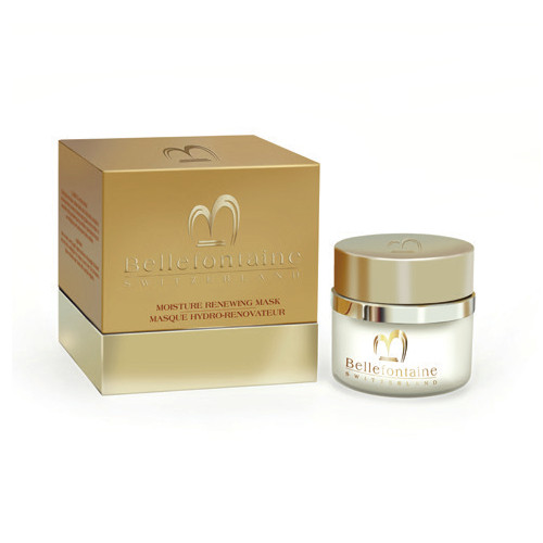 Moisture Renewing Mask jar & packaging – Bellefontaine moisturizing collection