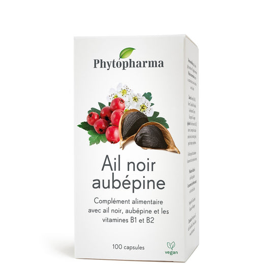 Phytopharma Black Garlic Hawthorn Capsules Plant-Based 100 Capsules