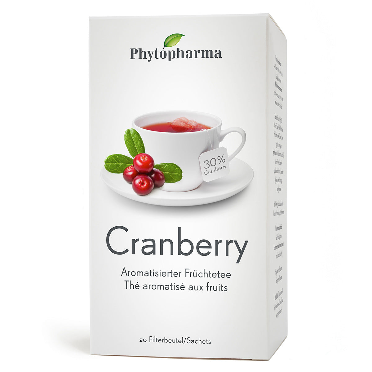 Phytopharma – Cranberry Tea | Urinary Tract Support | 20 tea bags