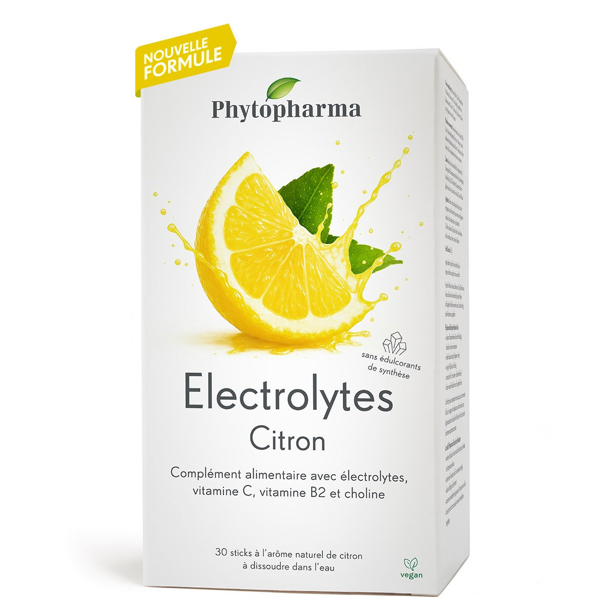 Phytopharma Electrolytes Lemon Sticks Hydration & Mineral Support 30 sticks