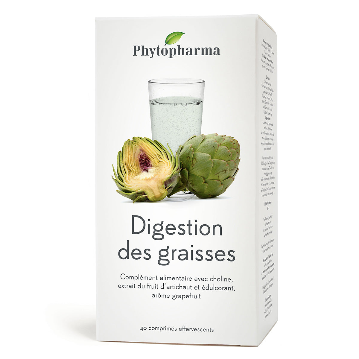 Phytopharma – Fat Digestion Effervescent Tablets | Digestive Support | 40 tablets