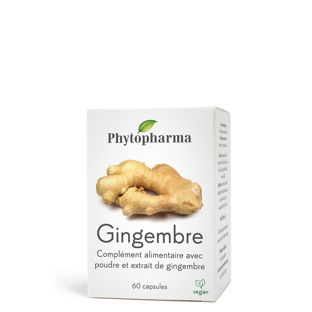 Phytopharma Ginger Capsules Digestive Support 60 capsules