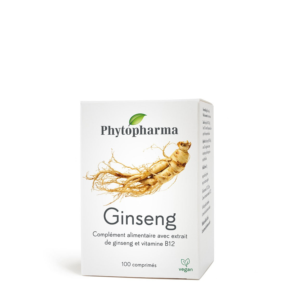 Phytopharma Ginseng Tablets Energy & Vitality Support 100 tablets