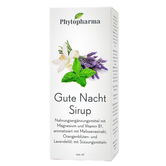 Phytopharma Good-Night Syrup 100 ml – Swiss sleep and relaxation supplement