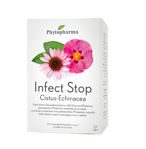 Phytopharma Infect Stop Lozenges  – Cistus and Echinacea immune support