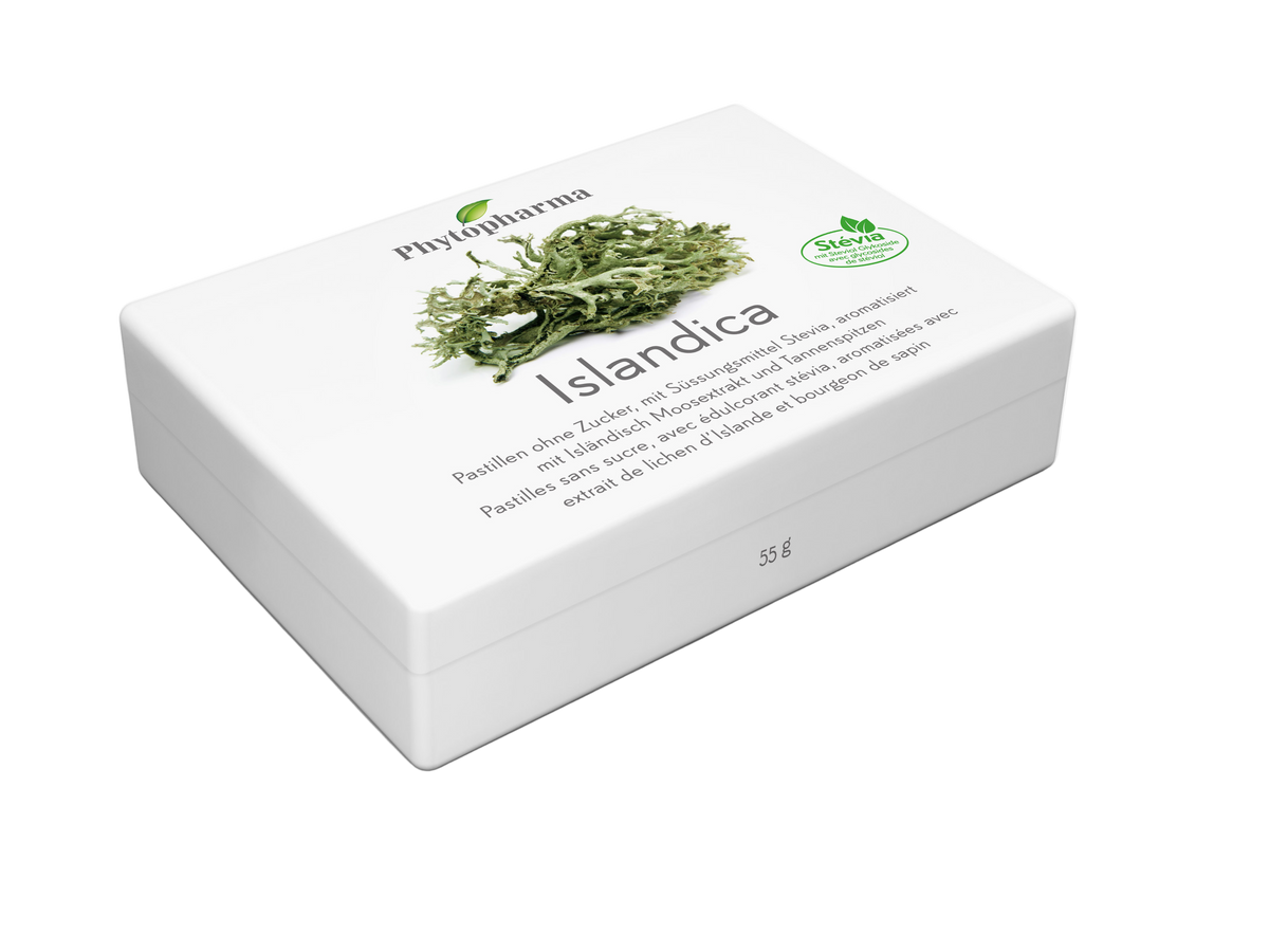 Phytopharma Islandica Pastilles 55 g – Icelandic moss throat lozenges