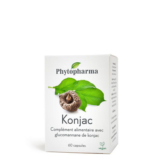 Phytopharma – Konjac Capsules | Dietary Fiber & Satiety Support | 60 capsules