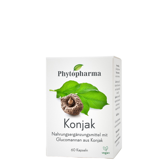 Phytopharma Konjak Kapseln – Glucomannan 60 capsules vegan