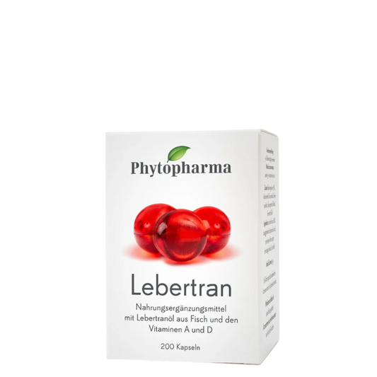 Phytopharma Lebertran Kapseln – cod liver oil softgel capsules (200)