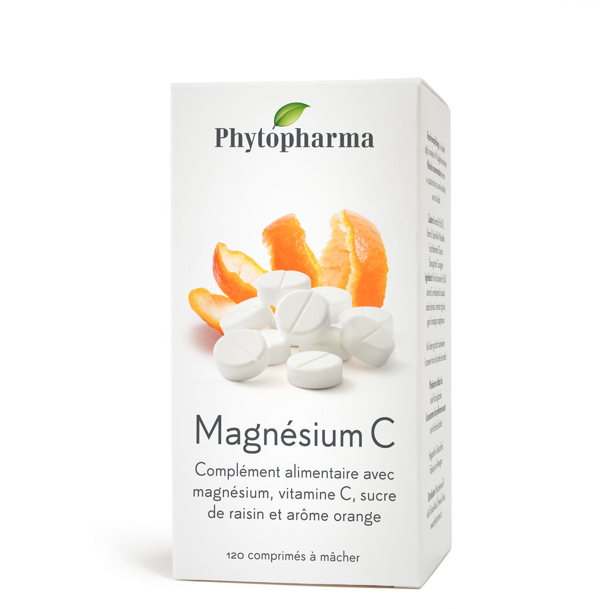 Phytopharma – Magnesium C Chewable Tablets | Magnesium + Vitamin C | 120 tablets