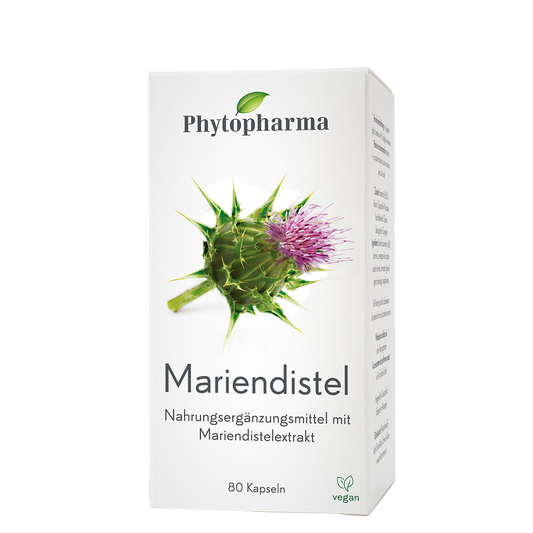 Phytopharma Mariendistel Kapseln – Milk Thistle 80 vegan capsules
