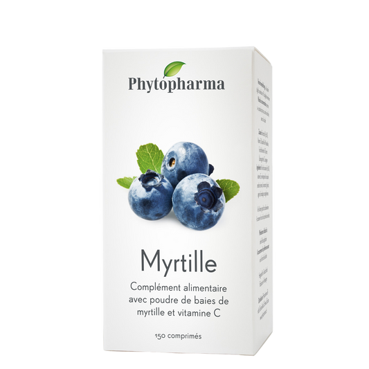 Phytopharma Myrtille tablets 150 – blueberry & vitamin C
